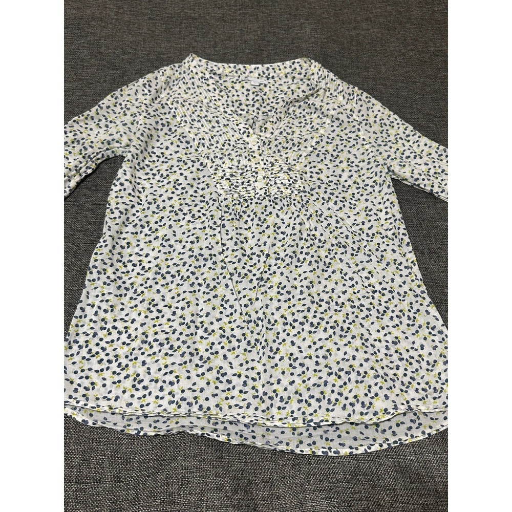 Gap Women's S Pull Over Split V Neck Blouse - Picture 6 of 11